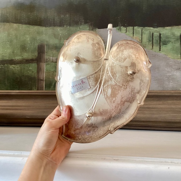 Caravelle by Hoka tarnish resistent silver plate Silver Leaf tray west Germany - Picture 7 of 11